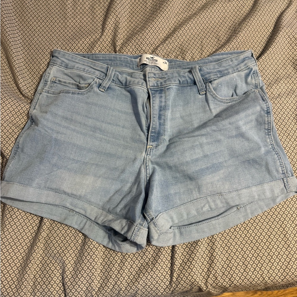Hollister Light Blue Jean Shorts